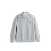 Men's Preppy Textured-Knit Grey Pullover