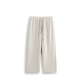 Men's Casual Beige Jacquard Elastic-Waist Pants