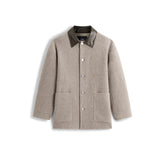 Men's Commuter Paneled Lapel Wool Coat
