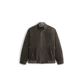 Men's Casual Vintage Textured Plaid-Lined Jacket