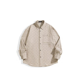 Men's Casual Textured Jacquard Shirt