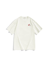 Men's Cotton T-Shirt with Cartoon Embroidery