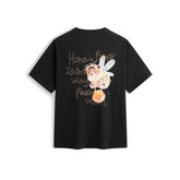 Men's Cotton T-Shirt with Back Embroidery