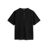 Men's Old Money Textured Knit Henley T-Shirt