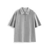 Men's Loose-Fit Waffle Polo Shirt