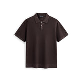 Men's Open-Collar Knit Polo Shirt