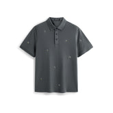 Men's Allover Embroidered Cooling Polo Shirt