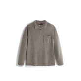 Men's Old Money Style Marl-Texture Half-Zip Sweater
