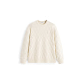 Men's Casual Diamond-Pattern 3D-Texture Knit Top
