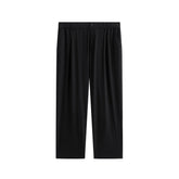 Men's Basic Textured Straight-Leg Pants