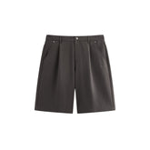 Men's Solid Embroidered Casual Shorts