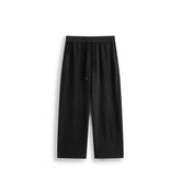 Men's Casual Solid Drawstring Elastic-Waist Brushed-Soft Pants