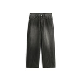 Men's Gradient Washed Wide-Leg Jeans
