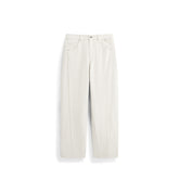 Men's Casual White High-Density Twill Denim Pants