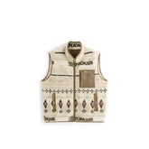 Men's Casual Geometric-Pattern Fleece Vest