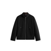 Men's Casual Solid Knit Stand-Collar Jacket