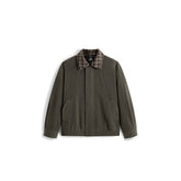 Men's Commuter Wool-Blend Plaid-Collar Jacket