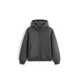 Men's Casual Jacquard Fleece Hooded Jacket