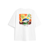 Men's Cotton T-Shirt with Back Print