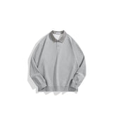 Men's Casual Shirt-Collar Faux-Layer Sweatshirt