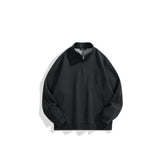 Men's Casual 3D-Panel Half-Zip Sweatshirt