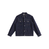 Men's Textured Jacquard Denim Jacket