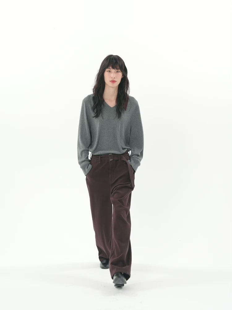 Women's Sateen Wide-Leg Utility Jeans