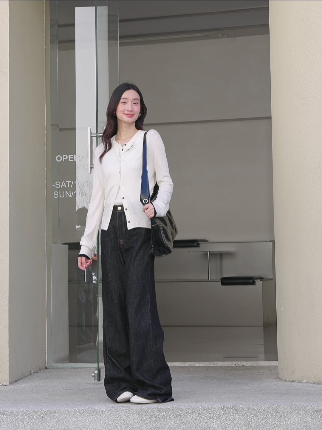 Women's Wool-Blend Knit Cardigan