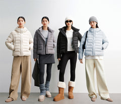 Women's Solid Quilted Oversized Hooded Down Jacket