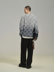 Men's Gradient Jacquard Sweater