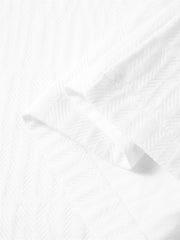 Men's Jacquard Textured T-Shirt with Metal Detail