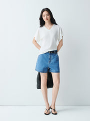 Women's Lyocell-Blend V-Neck T-Shirt