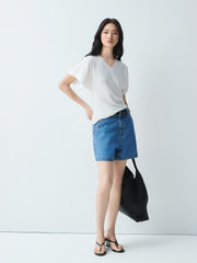 Women's Lyocell-Blend V-Neck T-Shirt