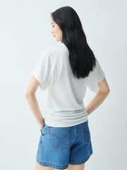 Women's Lyocell-Blend V-Neck T-Shirt