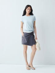 Women's Slim-Fit Antibacterial U-Neck T-Shirt