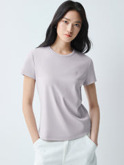 Women's Slim-Fit Antibacterial U-Neck T-Shirt