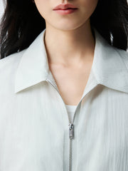 Women's Lightweight Cropped Jacket with Drawstring Hem