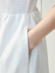 Women's Bodycon Smocked Slip Dress