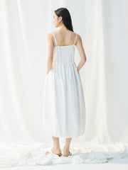 Women's Bodycon Smocked Slip Dress