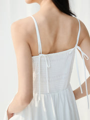 Women's Bodycon Smocked Slip Dress