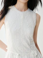 Women's Slim-Fit Jacquard Resort Dress