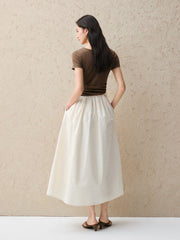 Women's Slim-Fit Contrast Knit Dress