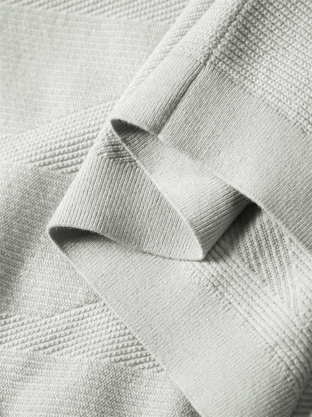 Men's Short-Sleeve Knit T-Shirt with Geometric Jacquard