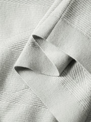 Men's Short-Sleeve Knit T-Shirt with Geometric Jacquard