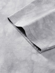 Men's Washed Distressed T-Shirt with Patchwork
