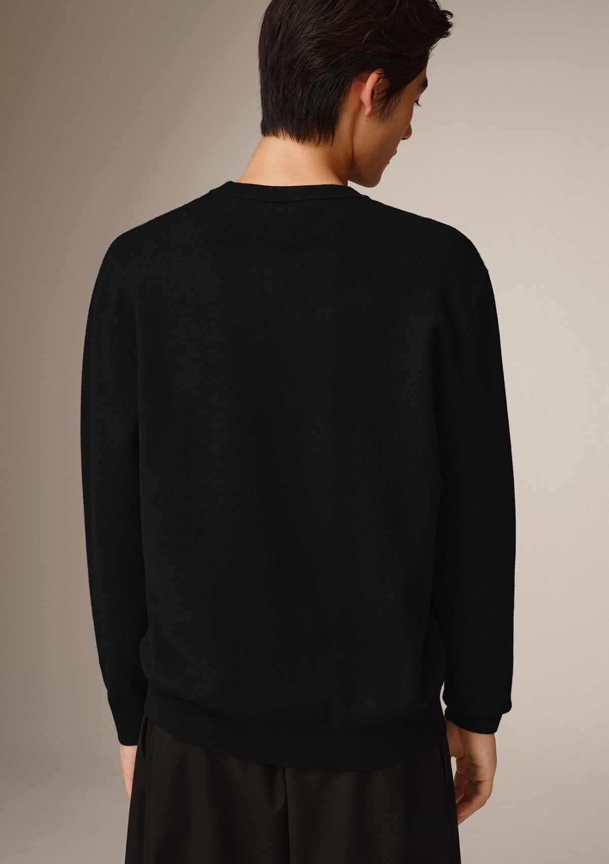 Men's Basic Solid Knit Sweater