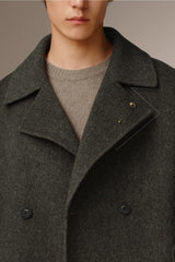 Men's Double-Breasted Alpaca Blend Coat