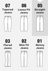 Men's Pleated Straight-Leg Wide Jeans