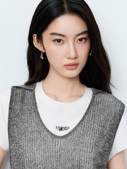 Women's Casual Detachable-Sleeve Knit Top