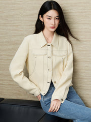 Women's Minimalist Commuter Lapel Jacket